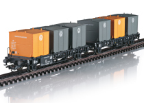 Märklin 46663 - H0 - Behälter-Transportwagen Laabs VW, DB, Ep. IV